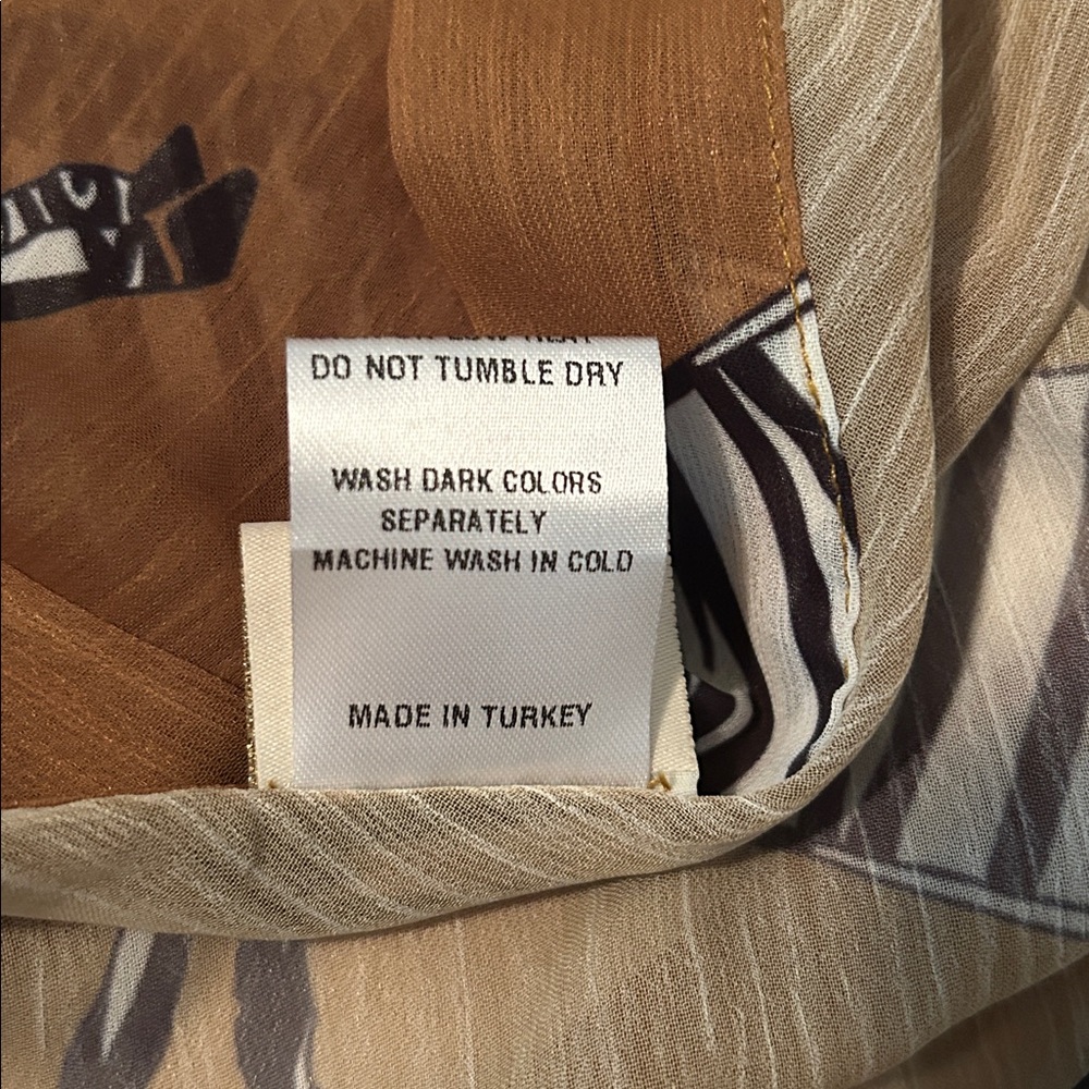 Brown Zebra Print Sarong - Picture 5 of 6